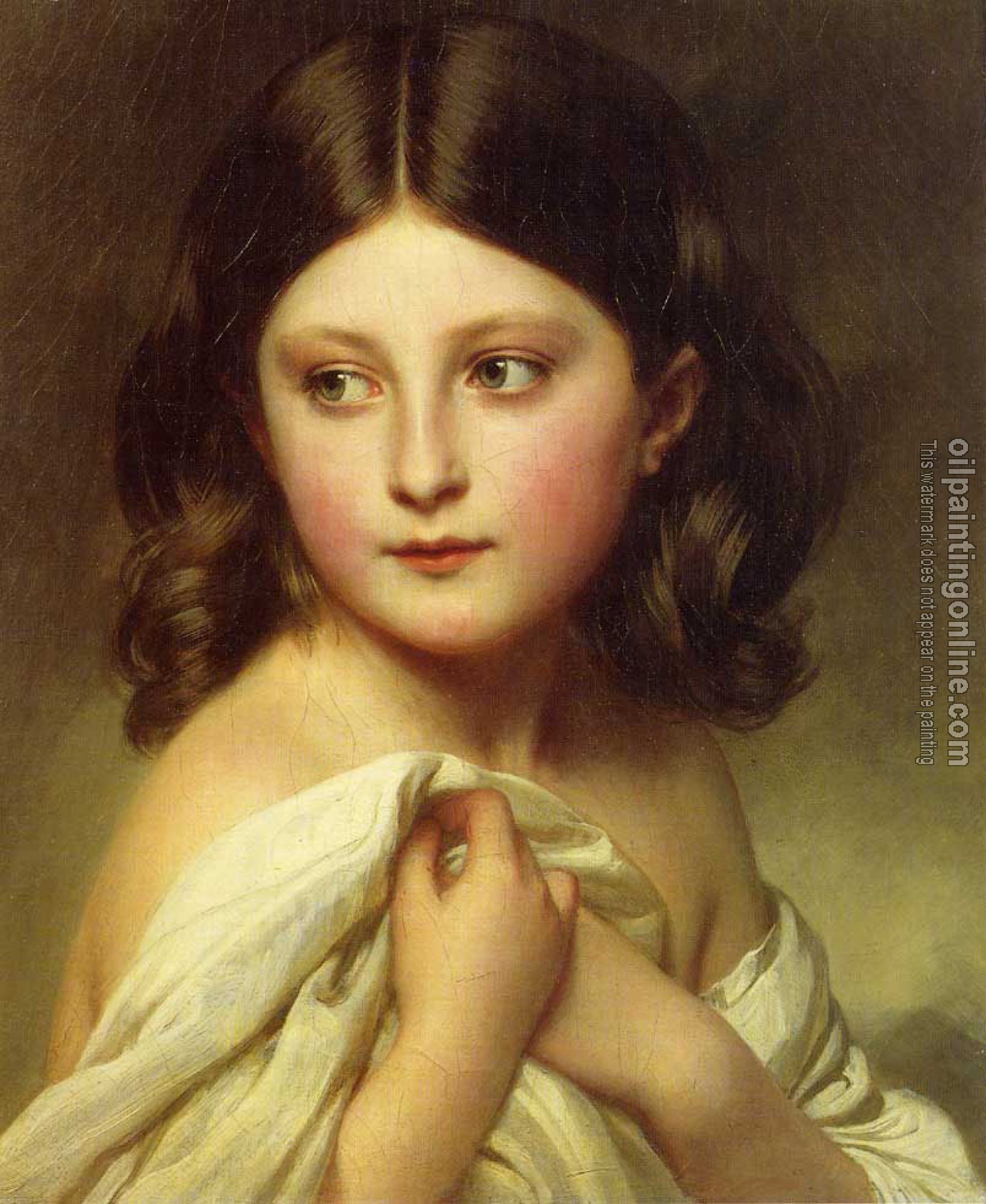 Winterhalter, Franz Xavier - A Young Girl called Princess Charlotte